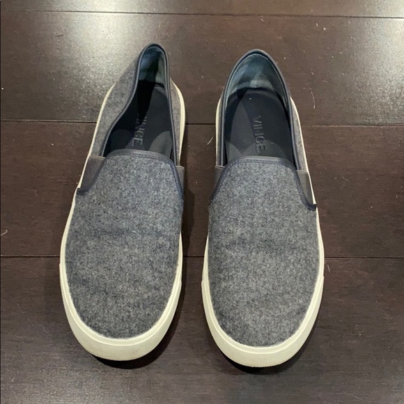 Vince Grey Fabric Slip On Sneaker Size 6 - Picture 1 of 7